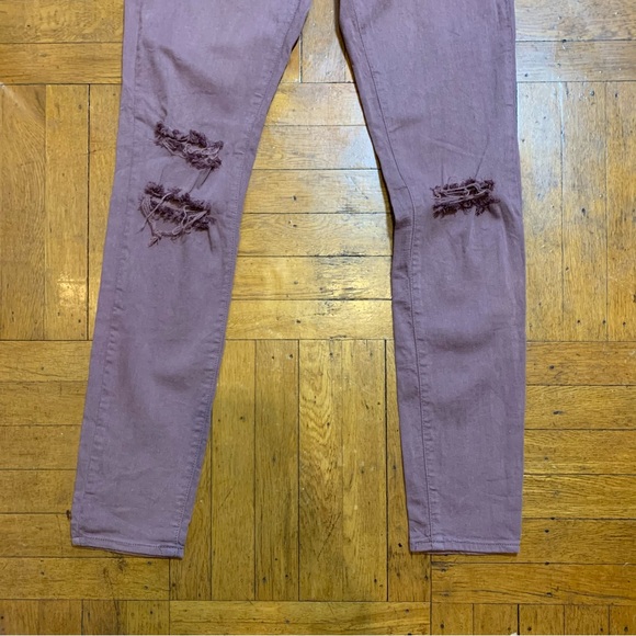 Angel Kiss Ross Pink/Rose Gold Distressed Jeans size 5 (Juniors) - Picture 7 of 14